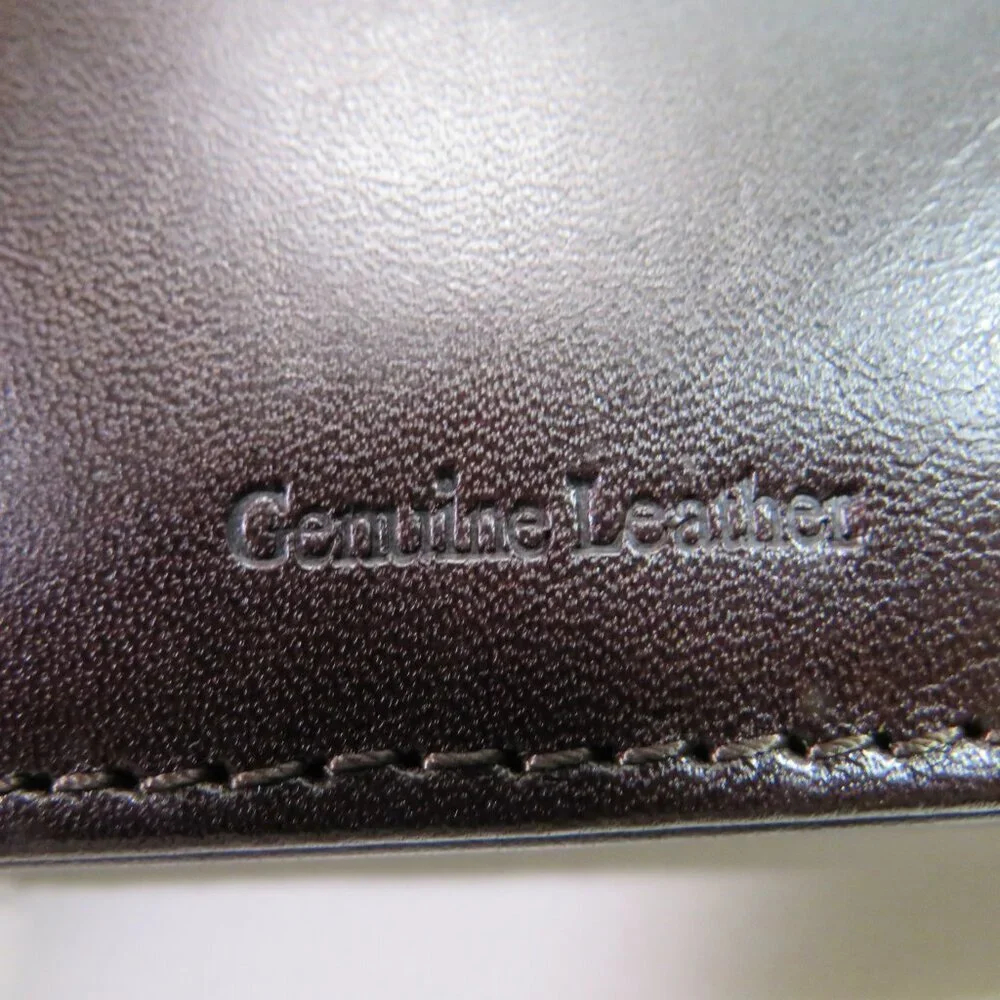 Cutter and Buck Genuine Leather Travel Wallet w Large Pocket & Notepad w Box